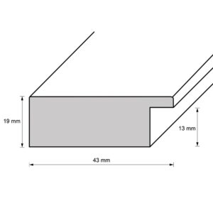 Holzrahmen 41080, hellgrau