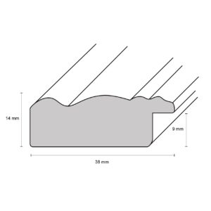 Holzrahmen 34516, natur-wei&szlig; gekalkt