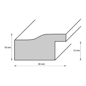 Holzrahmen 43262 ‚Pisa‘, silber