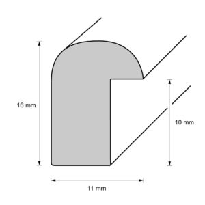 Holzrahmen 10063, gold