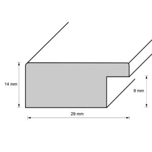 Kunststoffrahmen 10302, rot-braun-weiß