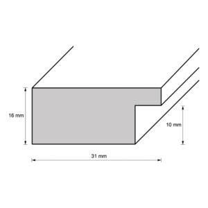 Kunststoffrahmen 10408, dunkelbraun
