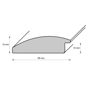Kunststoffrahmen 10703, rotbraun