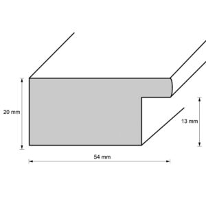 Kunststoffrahmen 10806, mokkabraun
