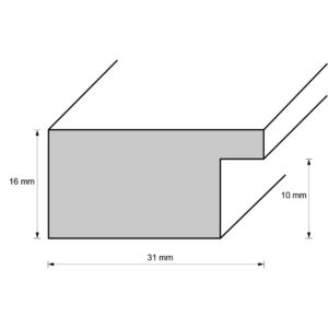 Kunststoffrahmen 10901, beige