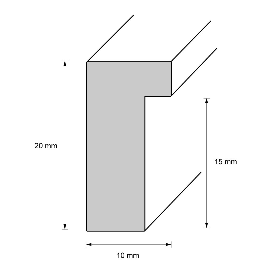 Holzrahmen 11153, blau-schwarz – Bild 2