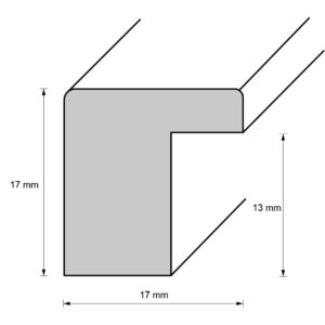 Holzrahmen 11758 ‚Mexiko‘, orangerot