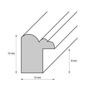 Holzrahmen 12235, mokkabraun