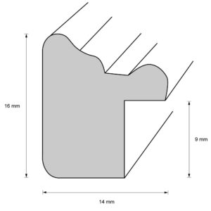 Holzrahmen 12564, altsilber