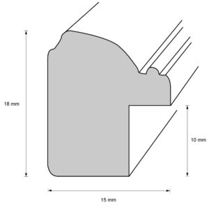 Holzrahmen 12662, silber