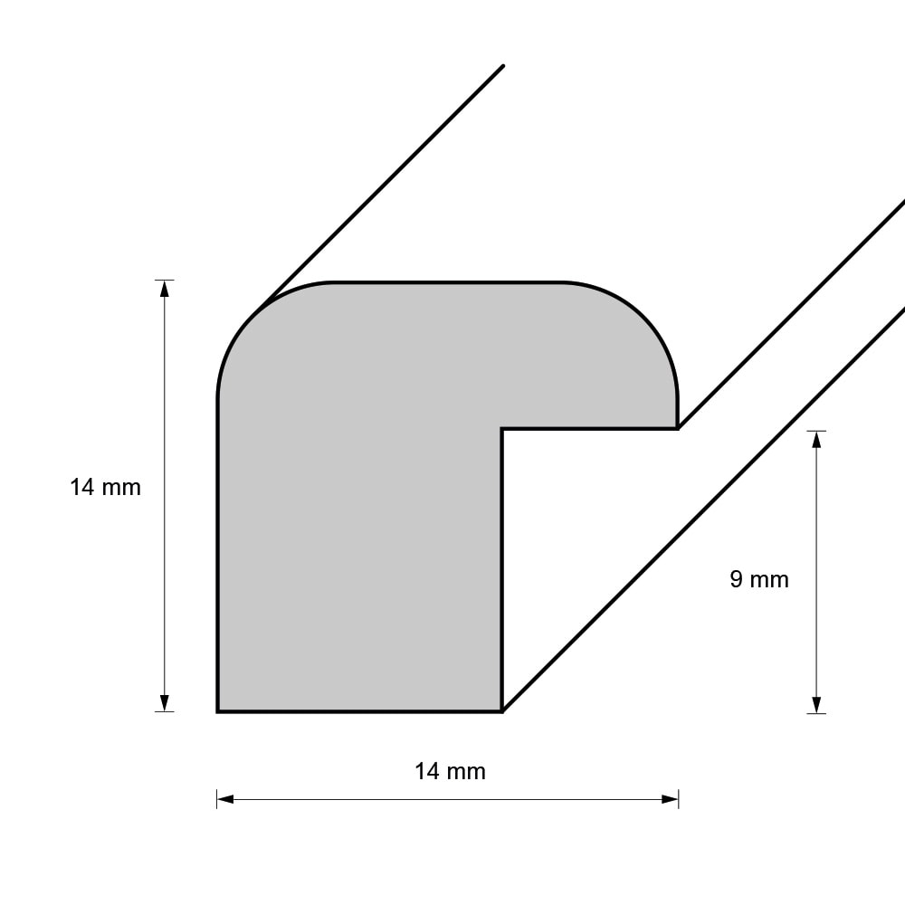 Holzrahmen 12706, kaffeebraun – Bild 2