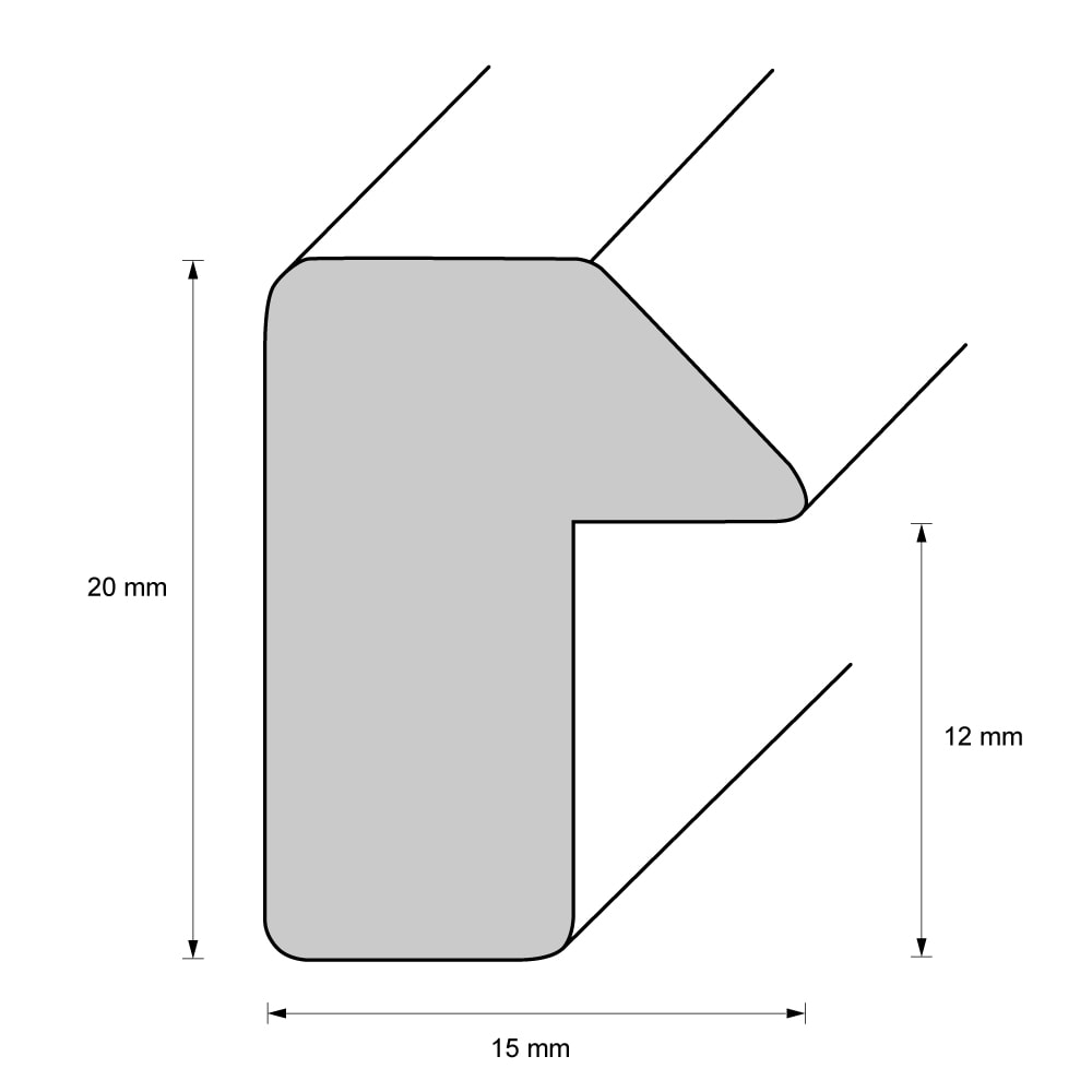 Holzrahmen 13672, rot – Bild 2