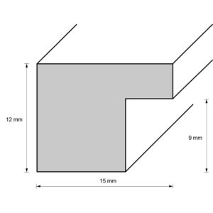Holzrahmen 13900, buche, braun matt