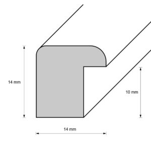 Holzrahmen 14011, caramel-gelb