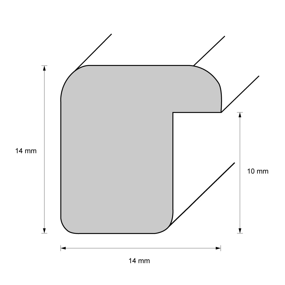 Holzrahmen 14362, silber – Bild 2