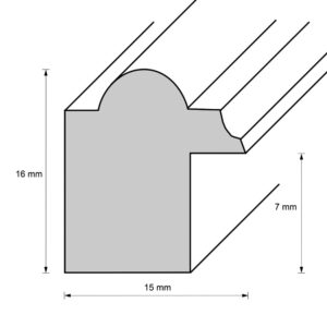 Holzrahmen 14700, natur-braun