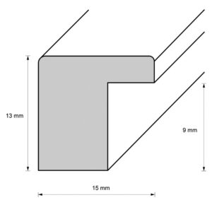 Holzrahmen 15141, wurzelholz