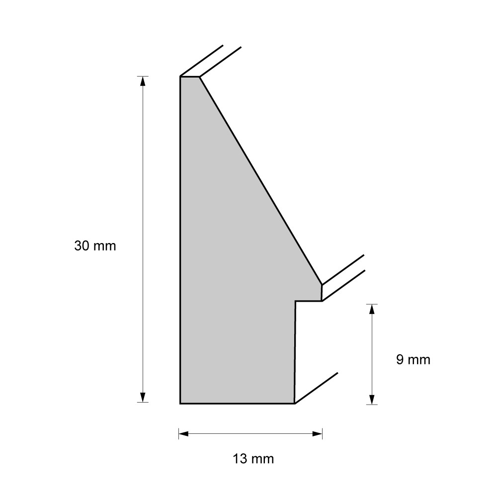 Holzrahmen 15362, silber – Bild 2