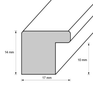 Kunststoffrahmen 15534, natur dunkel