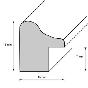 Holzrahmen 16414, weiß