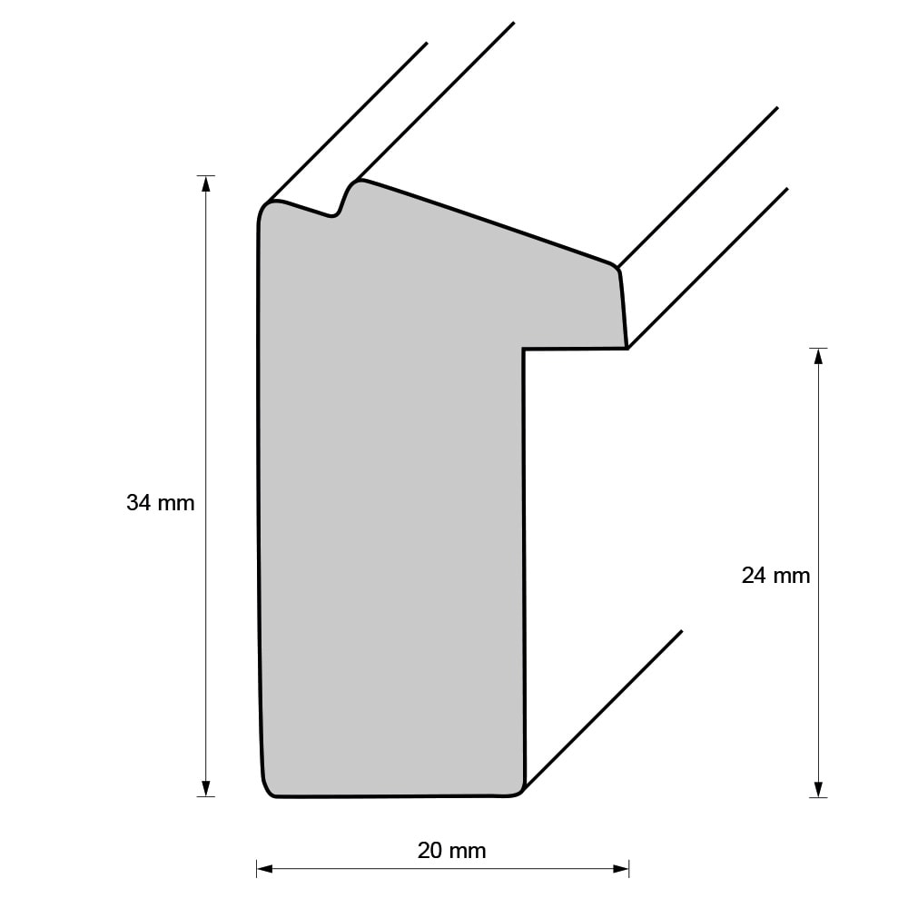 Holzrahmen 16852, grün-braun – Bild 2