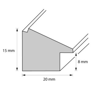 Holzrahmen 16996, grau