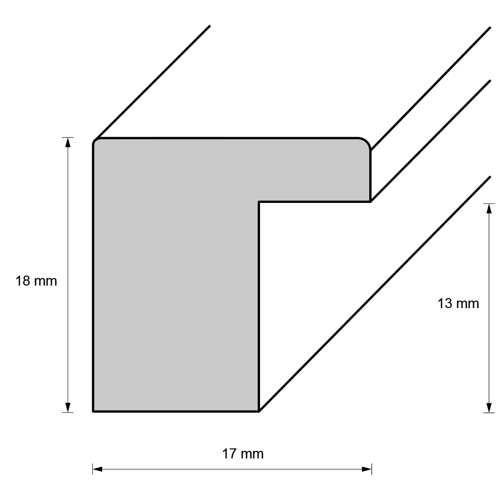 Holzrahmen 17153 'Summertime', hellblau-weiß, punktiert – Bild 2