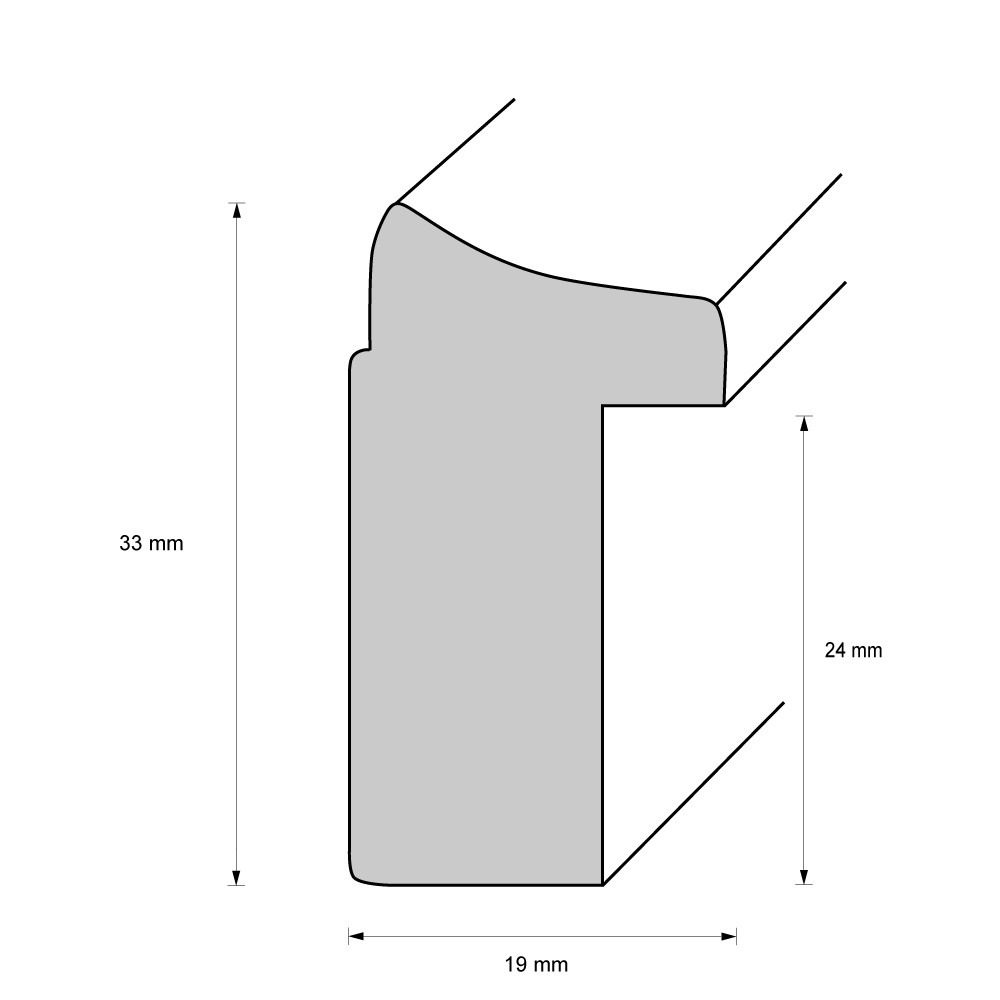 Holzrahmen 17611, natur – Bild 2