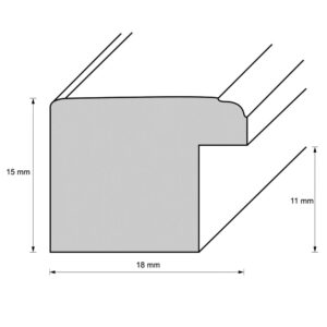 Holzrahmen 18153, dunkelblau