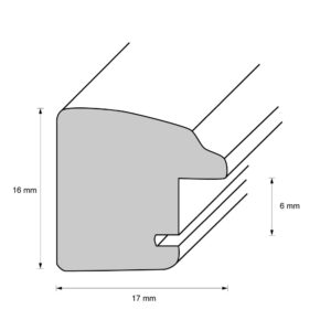 Holzrahmen 18554, senfgelb