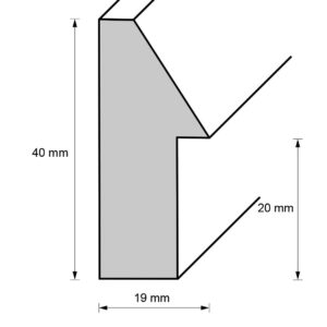 Holzrahmen 18862, grau-silber