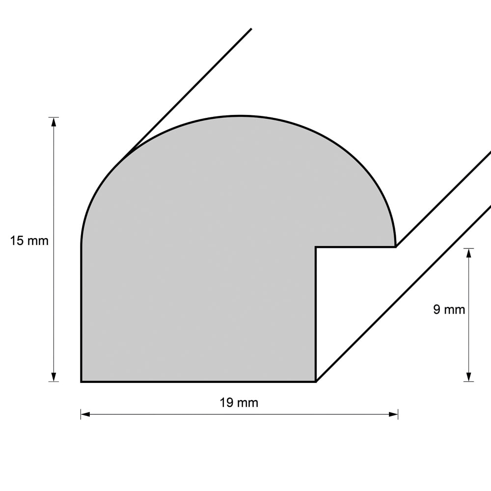Holzrahmen 19058, orange, glänzend – Bild 2