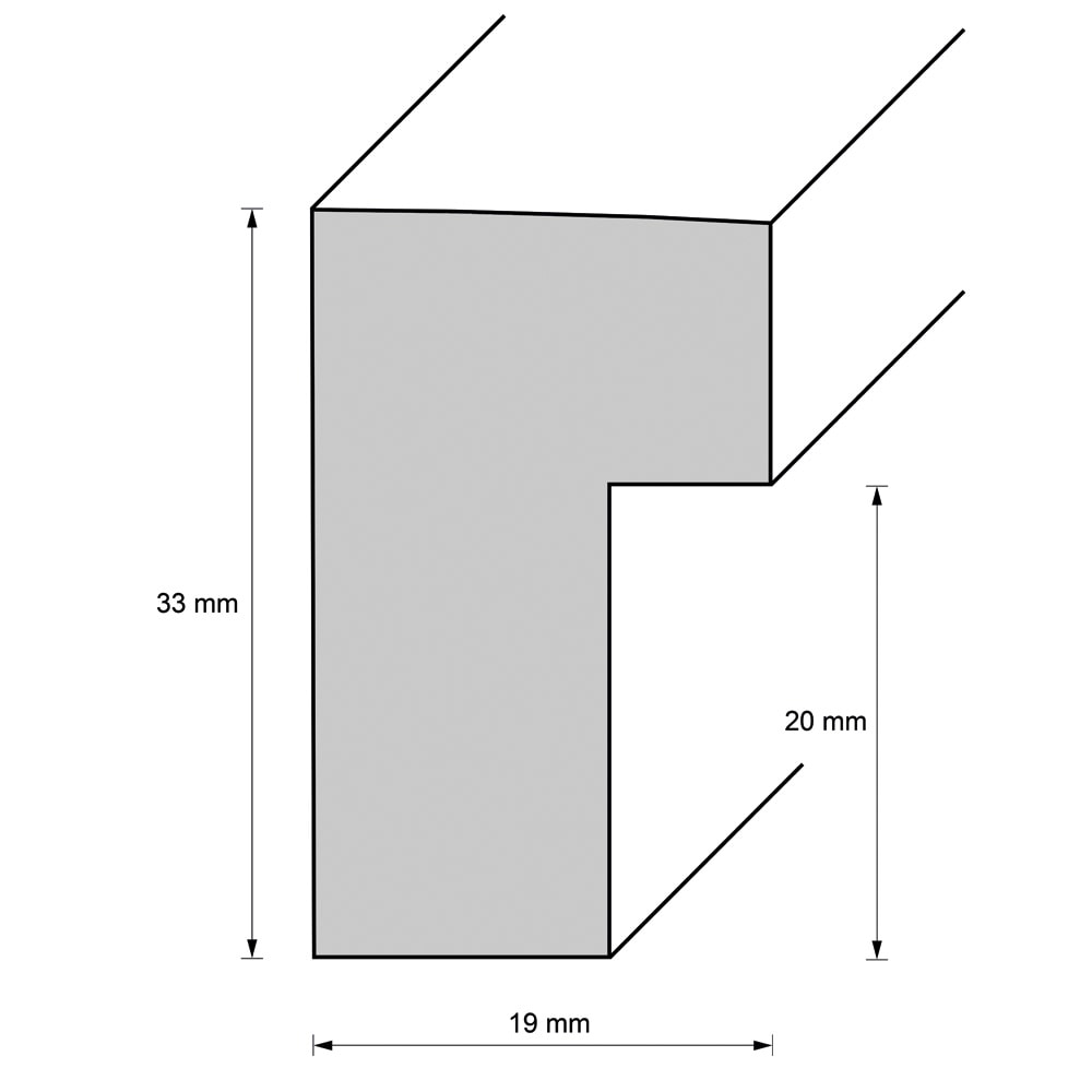 Holzrahmen 19296, rotbraun-weiß – Bild 2