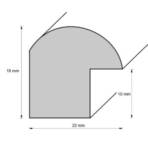 MDF-Rahmen 20616, beige