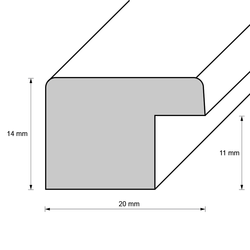 Holzrahmen 20751, brombeerrot – Bild 2