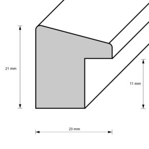 Holzrahmen 21574, lila-schwarz