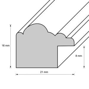 Holzrahmen 22051, grau-weinrot-gold