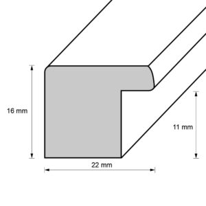 Holzrahmen 22153, dunkelblau-weiß-gold