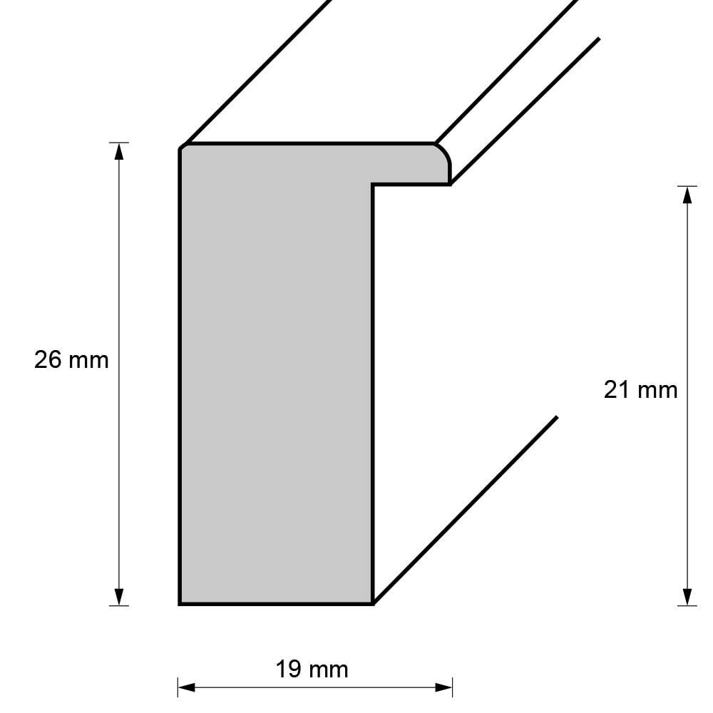 Holzrahmen 22858, sandbraun – Bild 2