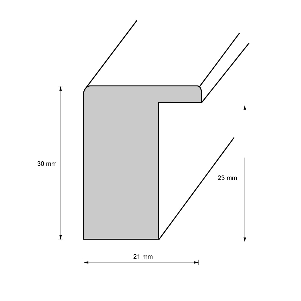 Holzrahmen 23015, schwarz-gold – Bild 2