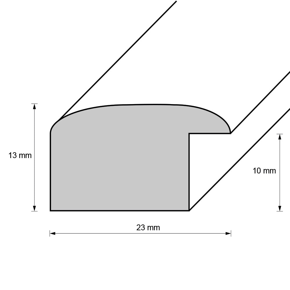 Holzrahmen 23149, königsblau – Bild 2
