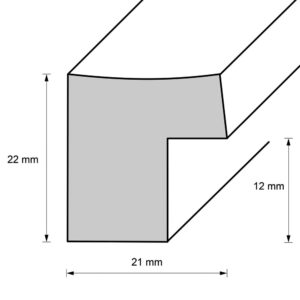 Holzrahmen 23464, grau