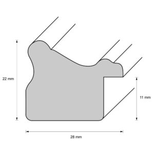 Holzrahmen 23553, blau