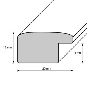 Holzrahmen 23772, rotbraun