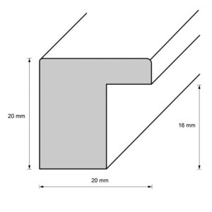 Holzrahmen 24104, rehbraun