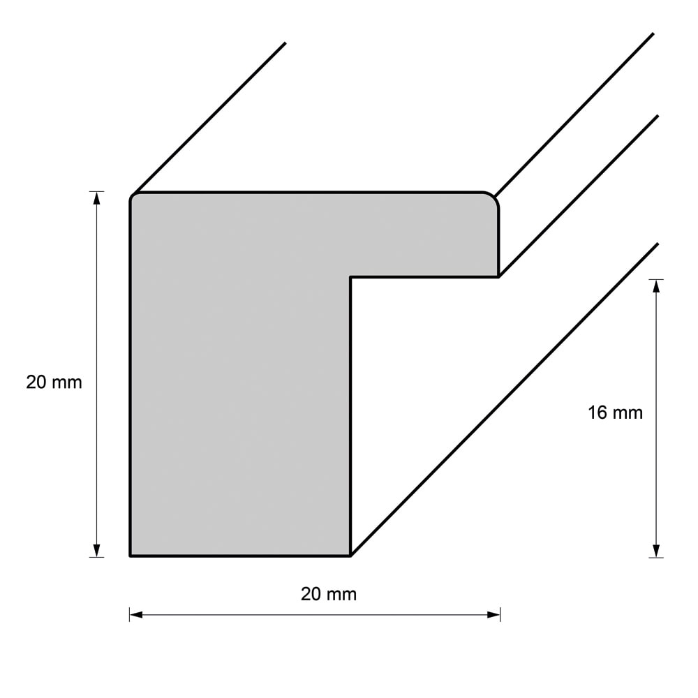 Holzrahmen 24158, kürbisorange – Bild 2