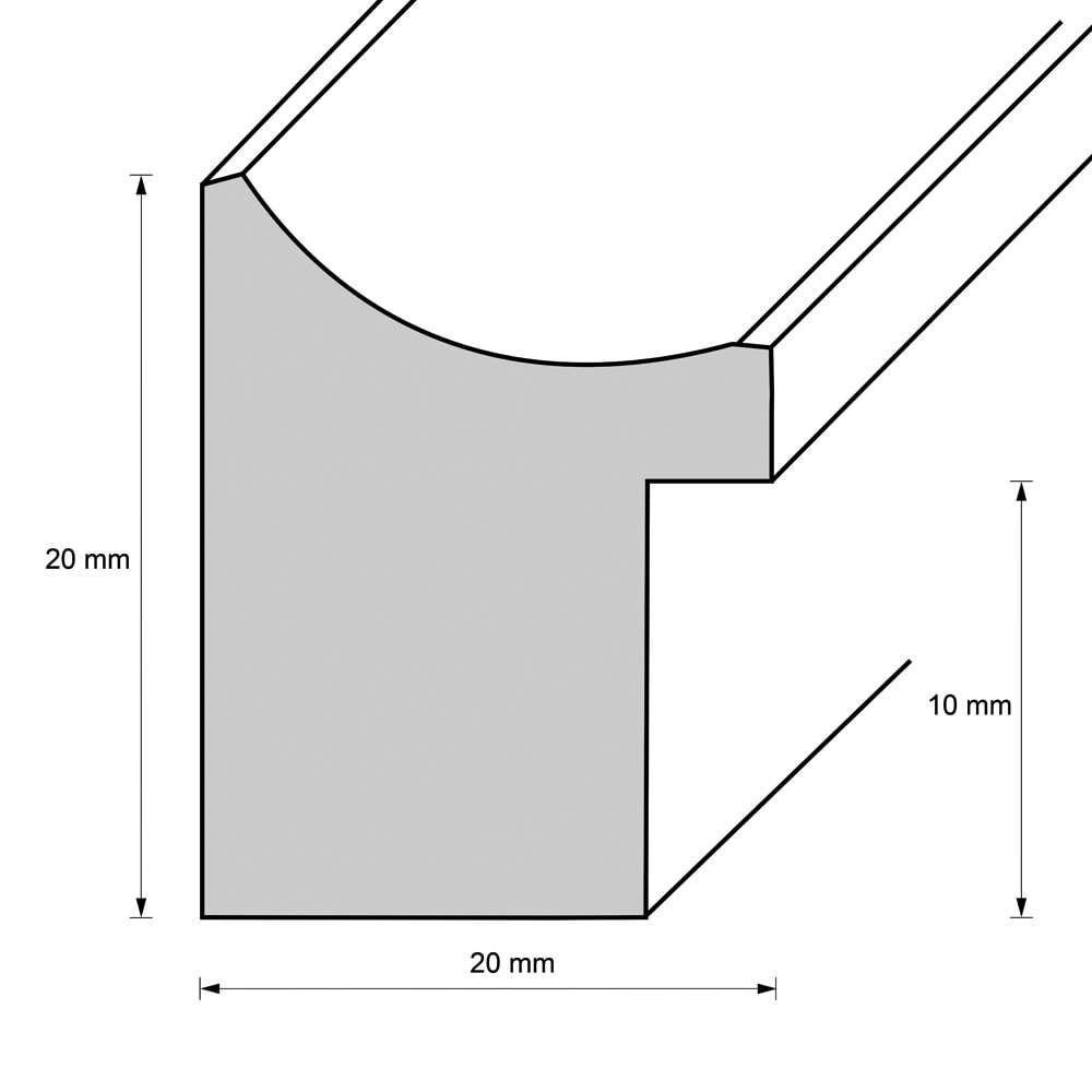 Holzrahmen 24212, schwarz – Bild 2