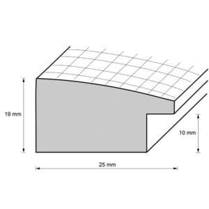 Holzrahmen 24362, silber dunkel
