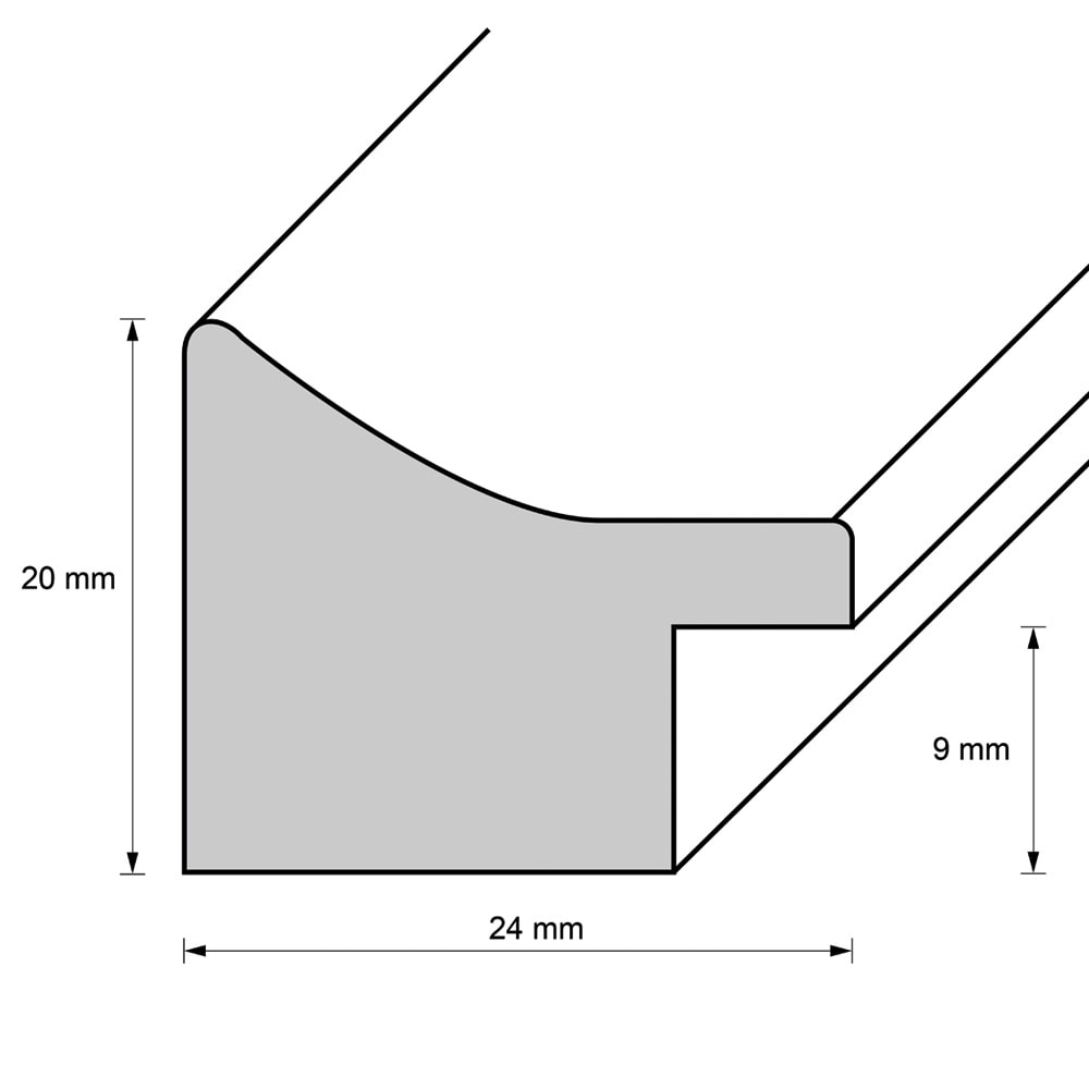 Holzrahmen 25100, braun – Bild 2