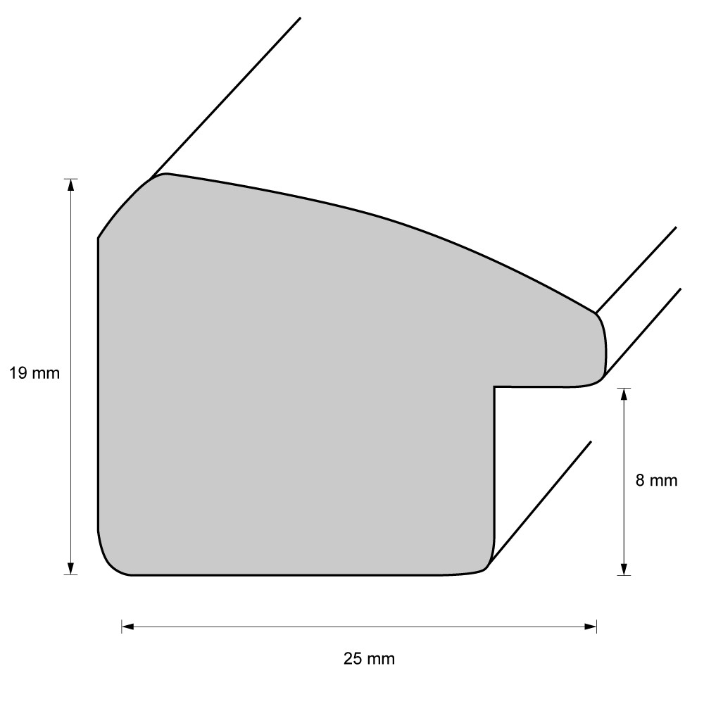 Holzrahmen 25352, grün mit weißer Seite – Bild 2